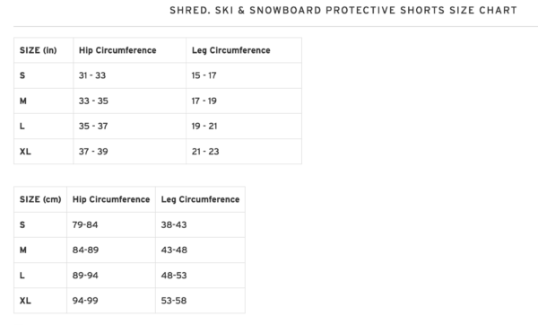 Shred Protective Shorts on World Cup Ski Shop 2